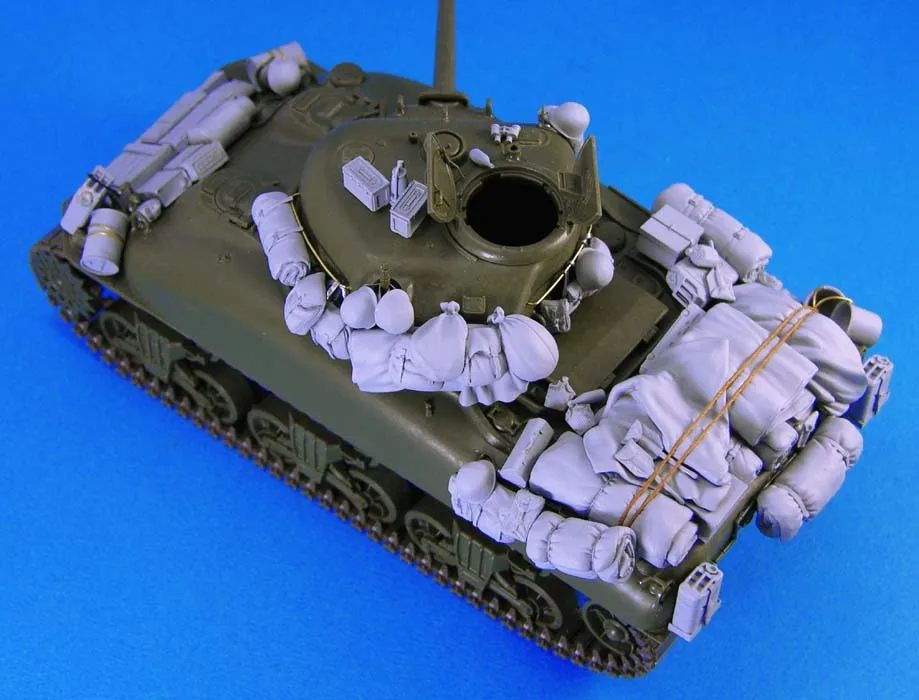 1/35 M4A1 Sherman Набор для сборки без танка игрушка из Смолы миниатюрный комплект
