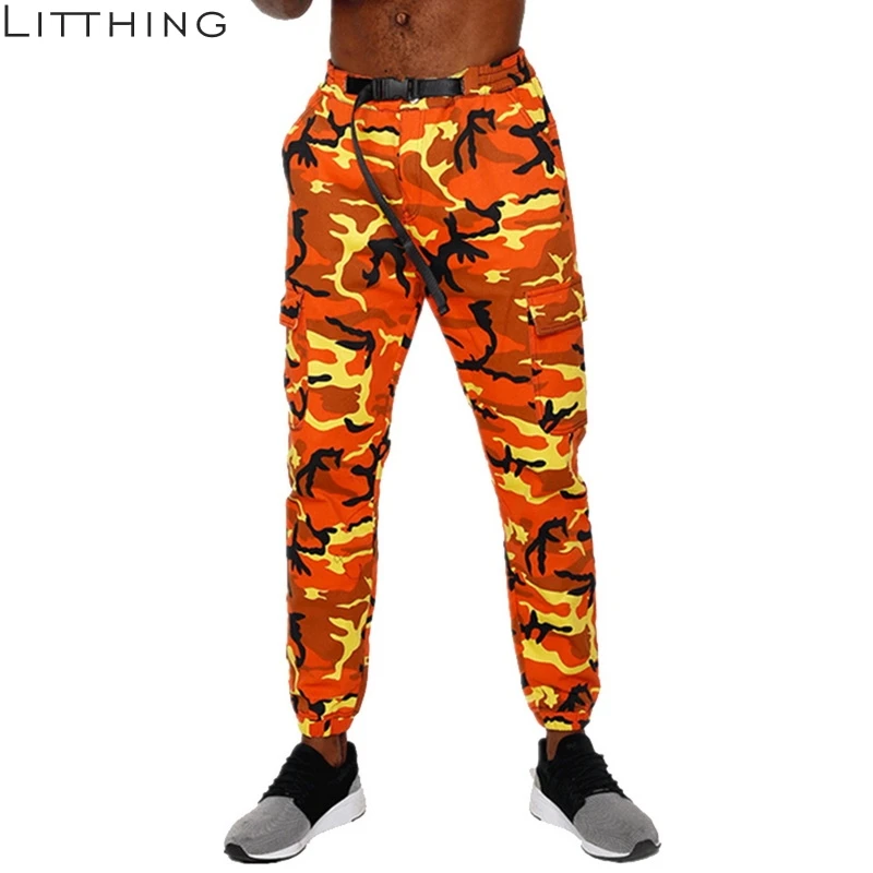 Chándal Pantalones Camuflaje Naranja Mujer Orange Camo Pants México