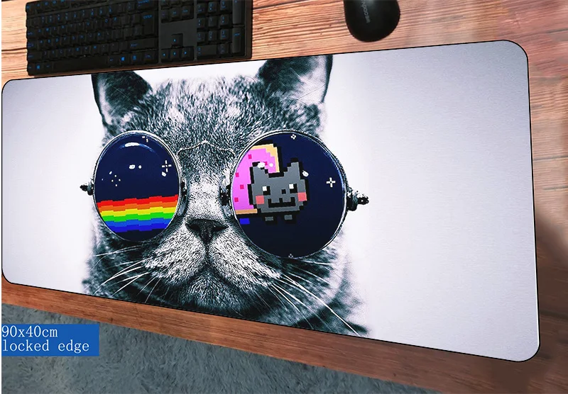 

locked edge nyan cat mouse pad Popular pad to mouse notbook computer mousepad gaming padmouse gamer laptop keyboard mouse mats