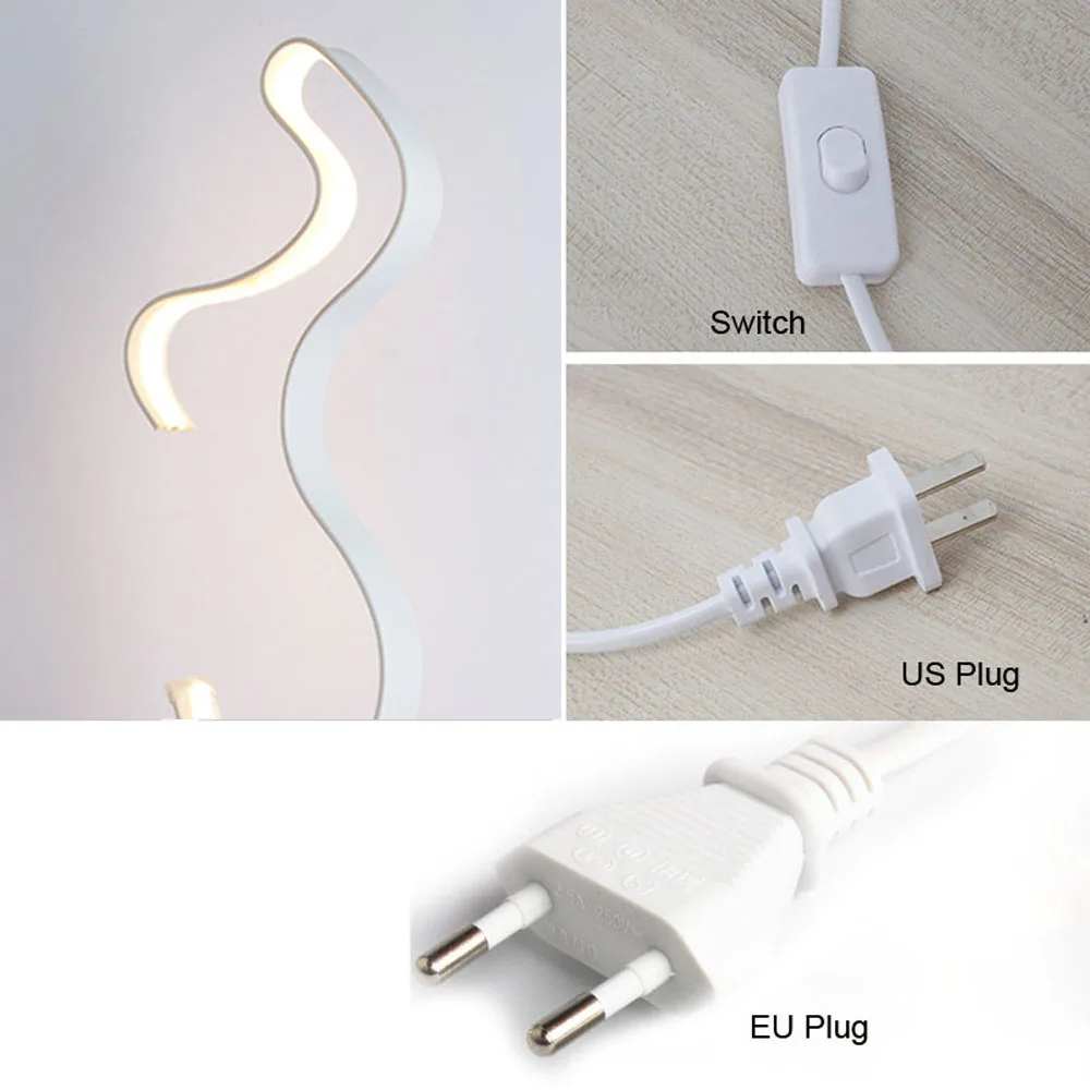  Modern LED Table Lamps Indoor Decoration Desk Lights Bedroom Reading Lighting 15W Remote Control Be