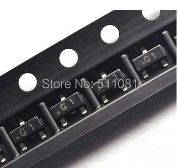 

100pcs SMD Transistor MMBT5551 2N5551 G1 0.6A/180V NPN SMD SOT23