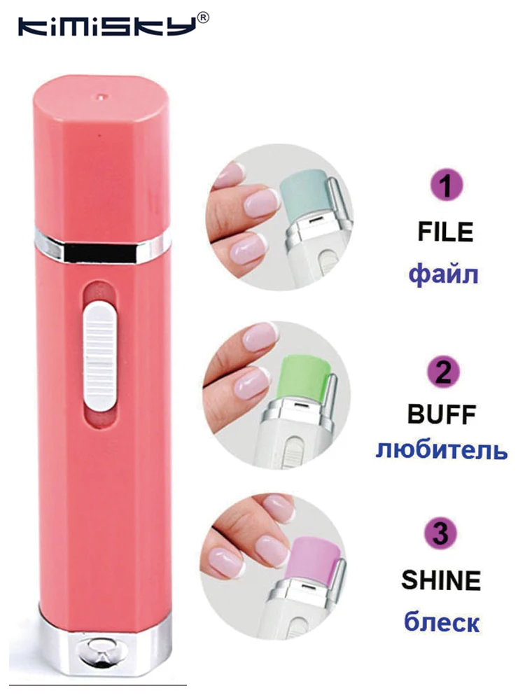 

Kimisky 2019 New Red Electric Nail care tool nail art tools pedicure herramientas Dead skin remover Feet 3 roller Heads
