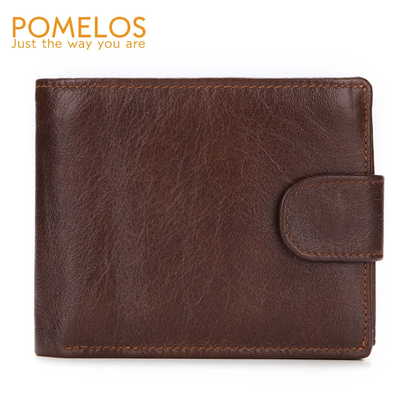 

POMELOS Wallet Men Genuine Leather 2018 New Arrival Men Wallets Multi-functional Man Wallet With Coin Pocket Small Leather Purse