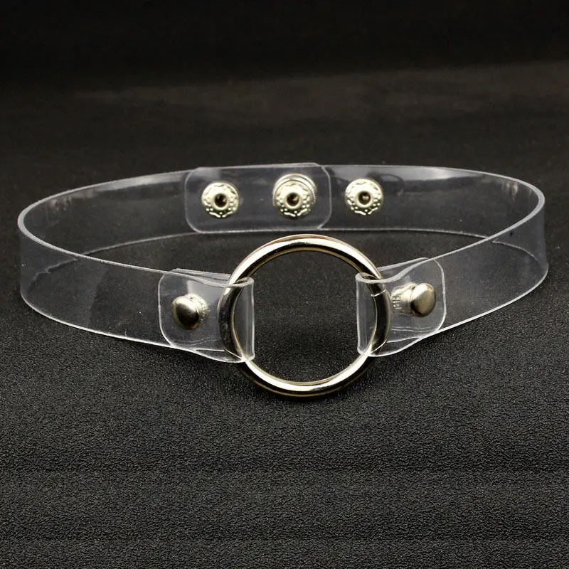 Новое прозрачное панк женское ожерелье чокер регулируемое прозрачное Сердце колье готическое ожерелье для девушек женское ювелирное изделие