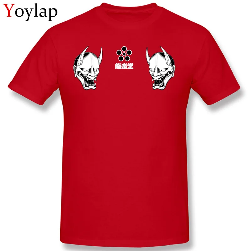 Dominant Summer Summer/Fall hannya Short Sleeve T-Shirt Cotton Fabric O Neck Men Tops Tees Casual Clothing Shirt Top Quality red