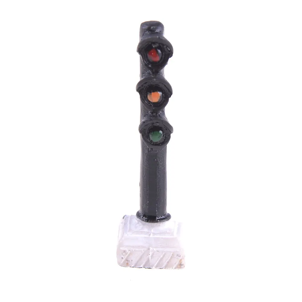 

New Miniature Traffic Signal Light HO OO Scale Model Railroad Crossing Led Street Signals Street light railway modeling