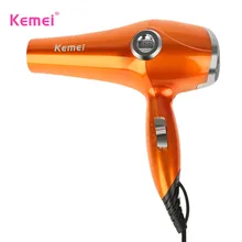 Kemei электрический портативный туристический фен для волос с горячим холодным воздухом, ионный фен для салонного домашнего использования, ультра-тихий Фен, инструмент
