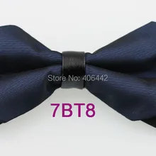 YIBEI coahella галстуки с черной подошвой темно-синяя бабочка сплошной цвет Алмазная кожа Пикер модный регулируемый галстук-бабочка предварительно завязывается