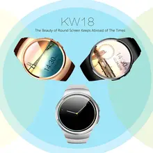 Free shipping!KW18 Smart GSM Phone Watch BT 4.0 Heart Rate Monitor Pedometer For Ios,Android