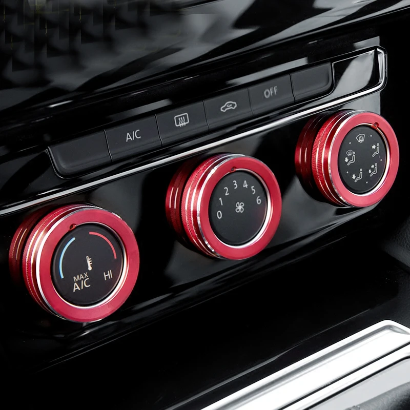

For Passat B8 Golf MK7 passat b8 variant wagon modified interior accessories air conditioning knob decorative ring