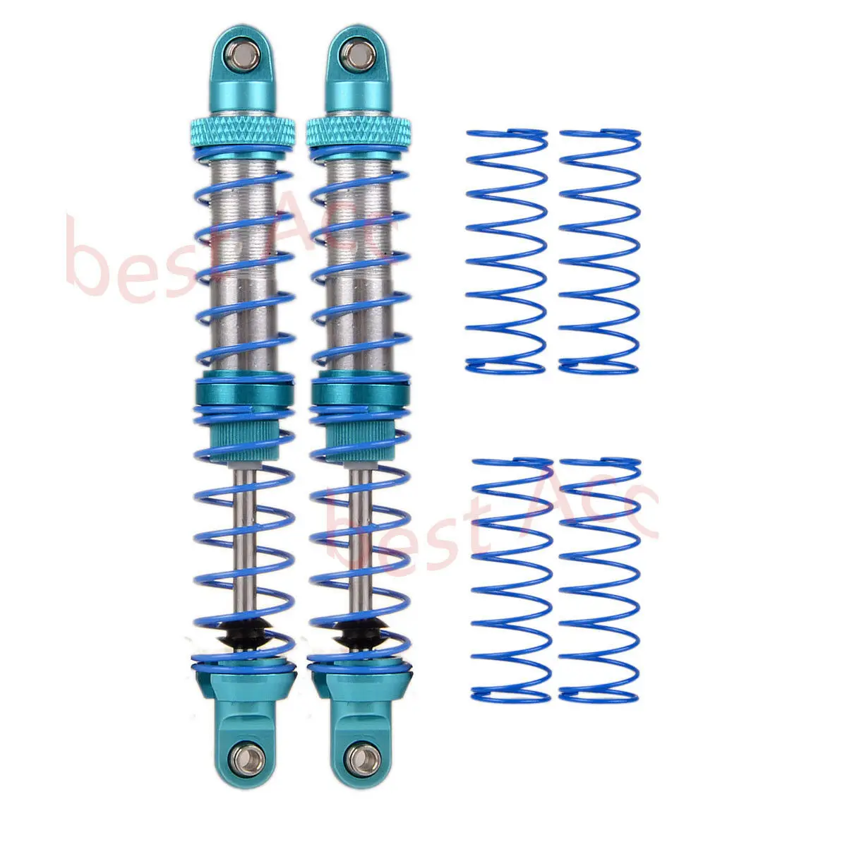 

For 1/10 RC TRX-4 Wraith SCX10 D90 Shock Absorber with spring 90mm / 100mm Blue