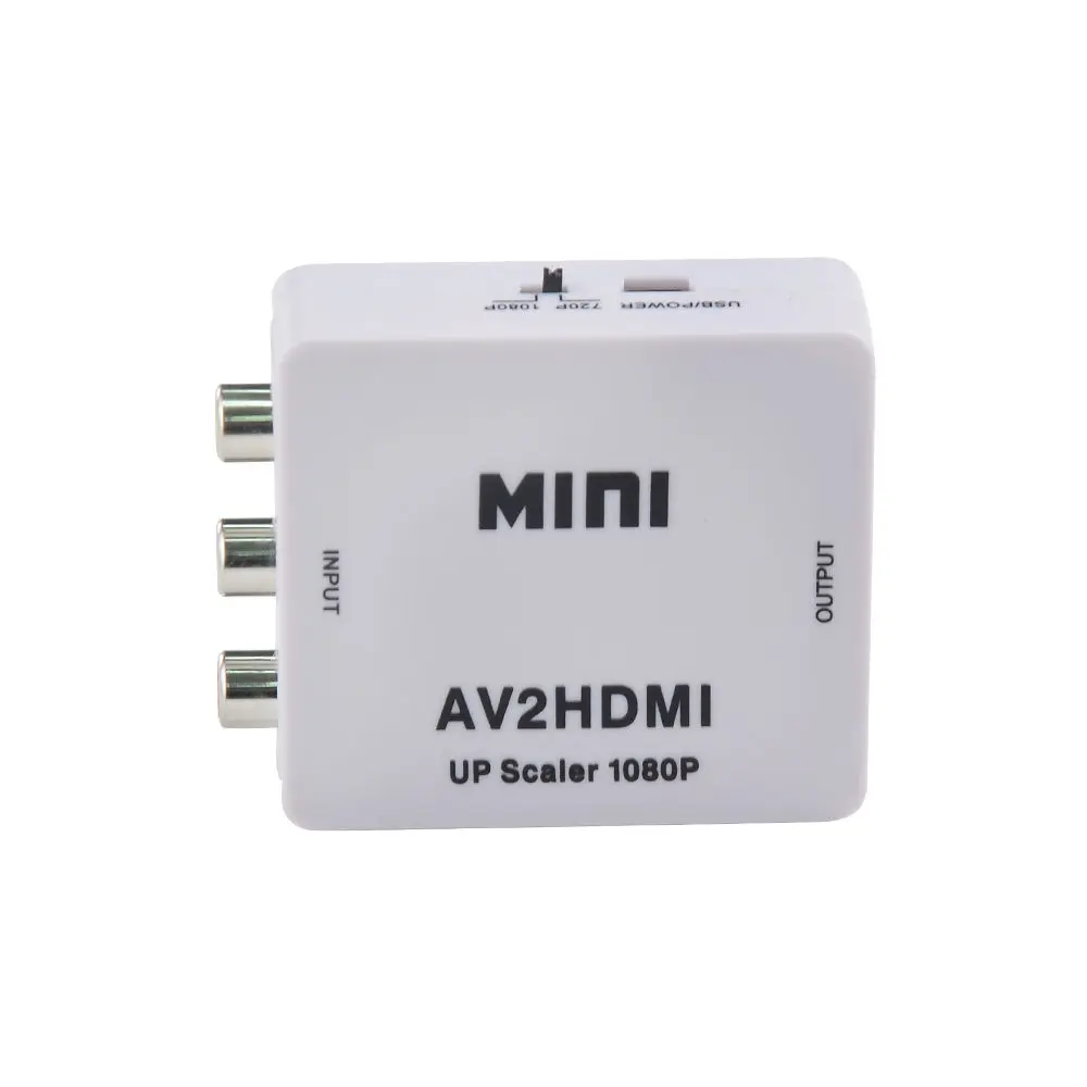 Мини Композитный cvbs AV к HDMI видео конвертер адаптер HD 720p/1080p вверх скалер AV2HDMI для PS3