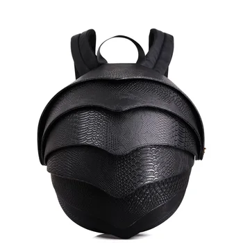 

Rock Men's Beetle Back Pack Student Computer Bag Snakeskin Pattern Male School Beatles Shoulder Bag Personality Halloween Party