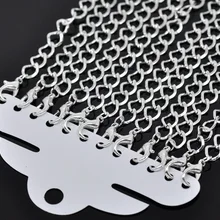 DoreenBeads, 12 шт., серебряный цвет, браслеты с застежкой-лобстером, модные браслеты-цепочки, длина около 20 см(7-7/"),(B14183