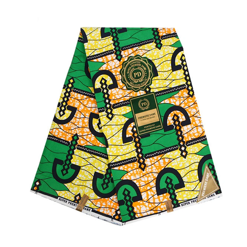 

Top Quality 100% Polyester Ankara African Wax Prints Fabric Real Dutch Wax Fabric 6yards Fashion Fabric Sewing for Party Dress