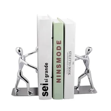 Пара книжных кончиков из нержавеющей стали, книга ручной работы, металлическая полка, креативные концы для книг