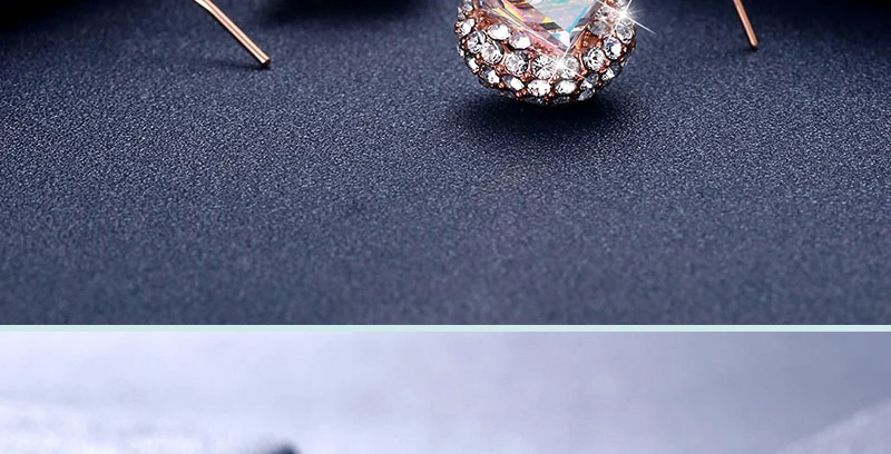 Специальный дизайн, кубический квадратный кристалл от Swarovski, серьги для женщин, круглые стразы, 925 серебряный крючок, хорошее ювелирное изделие, подарки