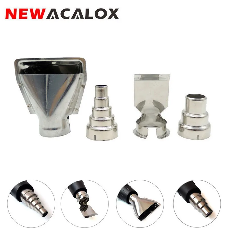 NEWACALOX Тепловая пушка сопла 4 шт./лот электрический комплект аксессуары DIY