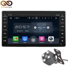Octa Core 1024*600 2 Din Android 6.0 RAM 2G Car DVD Multimedia DVD Player Radio Stereo 3G/4G WIFI GPS Map For Toyota HILUX 2016