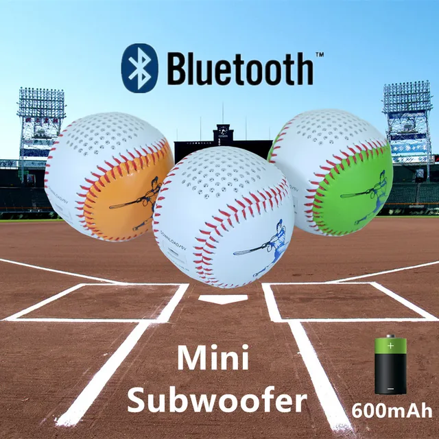 USB charge and line in Bluetoot speaker Baseball Roly Poly