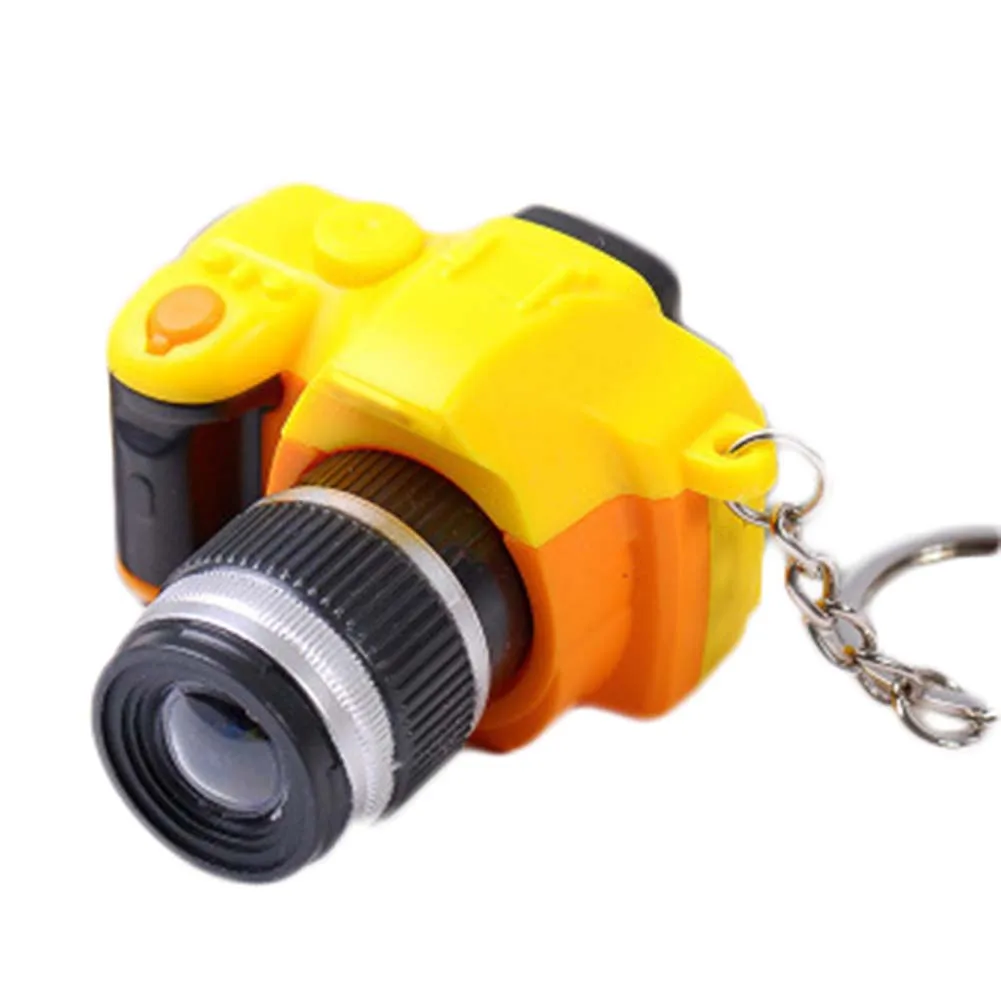 Camera Sound Light Led Keychains Flashlight Sound Rings Toys Simulation