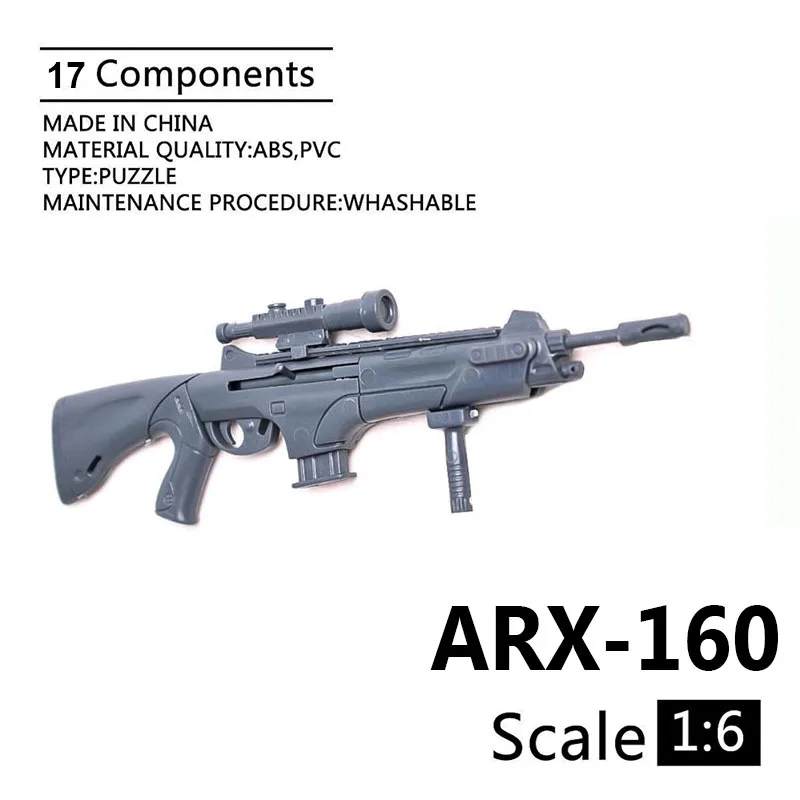 

1:6 ARX-160 Rifle Soldier Weapon Accessories 1/6 Plastic Assemble Gun Model for 12 inch Action Figures Toy