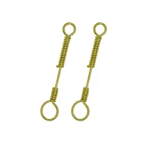 50 шт./лот рыболовная приманка взрывные крючки Рог из нержавеющей стали пружина для рыбалки кабель для принадлежностей рыболовные аксессуары оптом