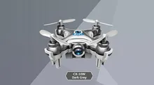 CX-10W RC Quadcopter Cheerson Wifi FPV 0.3MP Camera LED 3D Flip Update Version Mini Drone with Camera Helicopter Toy Gift FSWB