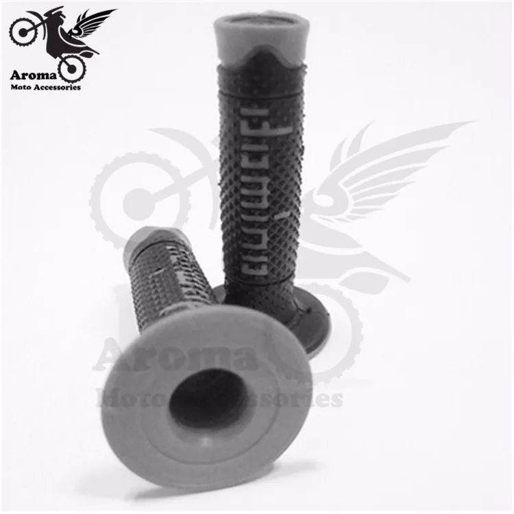 colorful universal 22MM motorbike handle bar grip parts racing moto handle grips rubber for honda suzuki yamaha KTM domino motocross accessories dirtbike hand grips pitbike part dirt pit bike grip motorcycle handlebar