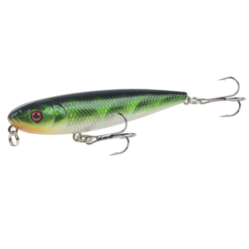 

1pcs Topwater Pencil Bait 8cm/9.5g Floating Fishing Lure Crankbait Isca Artificial Hard Bait Peche Bass Fishing Wobblers
