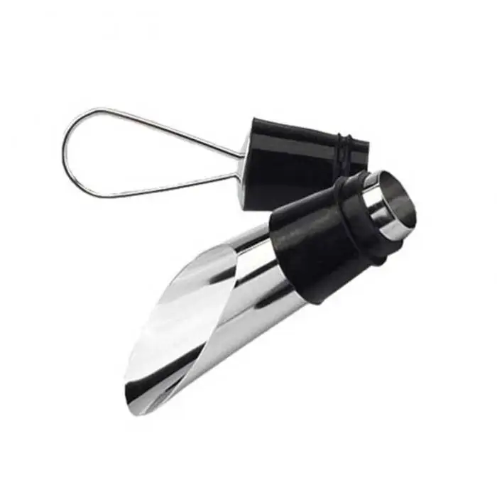 Винная Воронка Нержавеющая сталь Бутылка Pourer Воронка сбросами Pourer Пробка Dripless продажи DC112