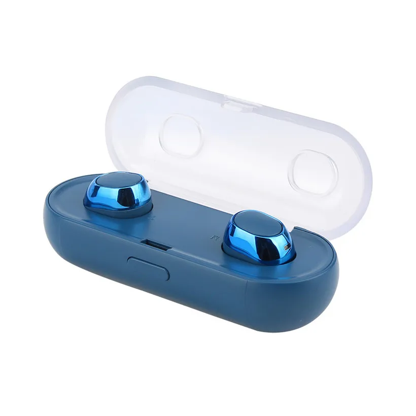 

Mini Twins Bluetooth 4.2 Stereo Headsets In-Ear Wireless Earphones Sports Earbuds with MIC and Charging Box for Android iPhone