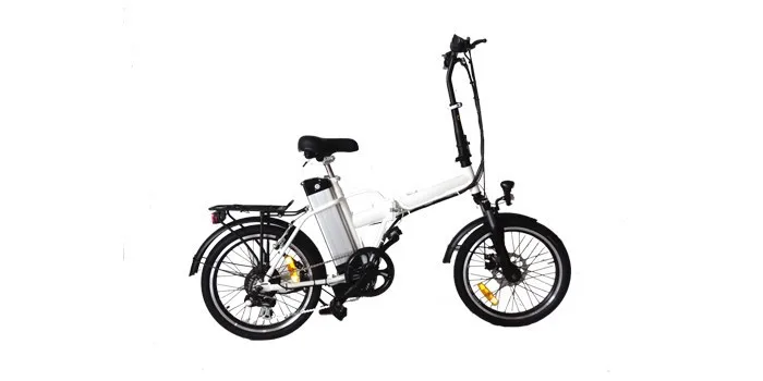 Discount Free shipping 20" 36V 10ah lithium battery Alloy folding electric bicycle 250W brushless motor portable adult MTB electric bike 32