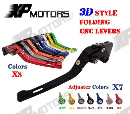 

Adjustable CNC 3D Feel Folding Brake Clutch Levers For Honda VF750 1991-1997