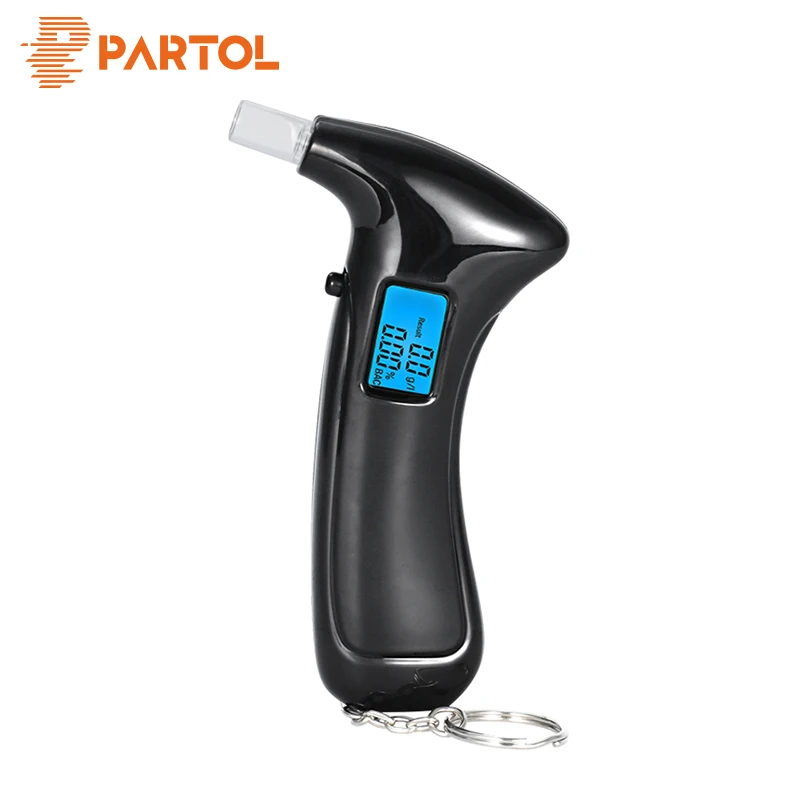 Partol المحمولة الرقمية LCD فاحص نسبة الكحول في النفس المهنية الشرطة مخمور القيادة جهاز اختبار شرب الكحوليات الكحول أشباه الموصلات