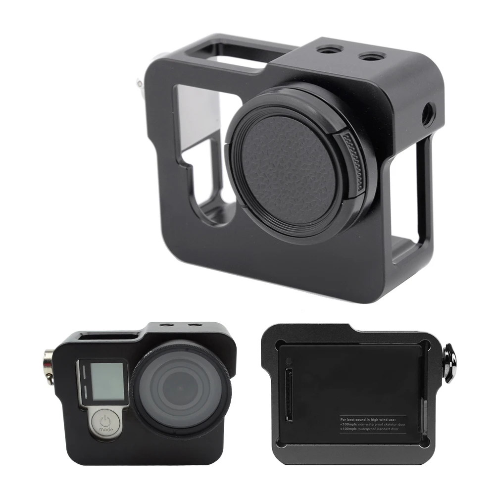 

Aluminum Alloy Frame Housing Case Protective Rugged Cage With UV Filter Lens Cap for GoPro Hero 4 Silver Black Action Camera
