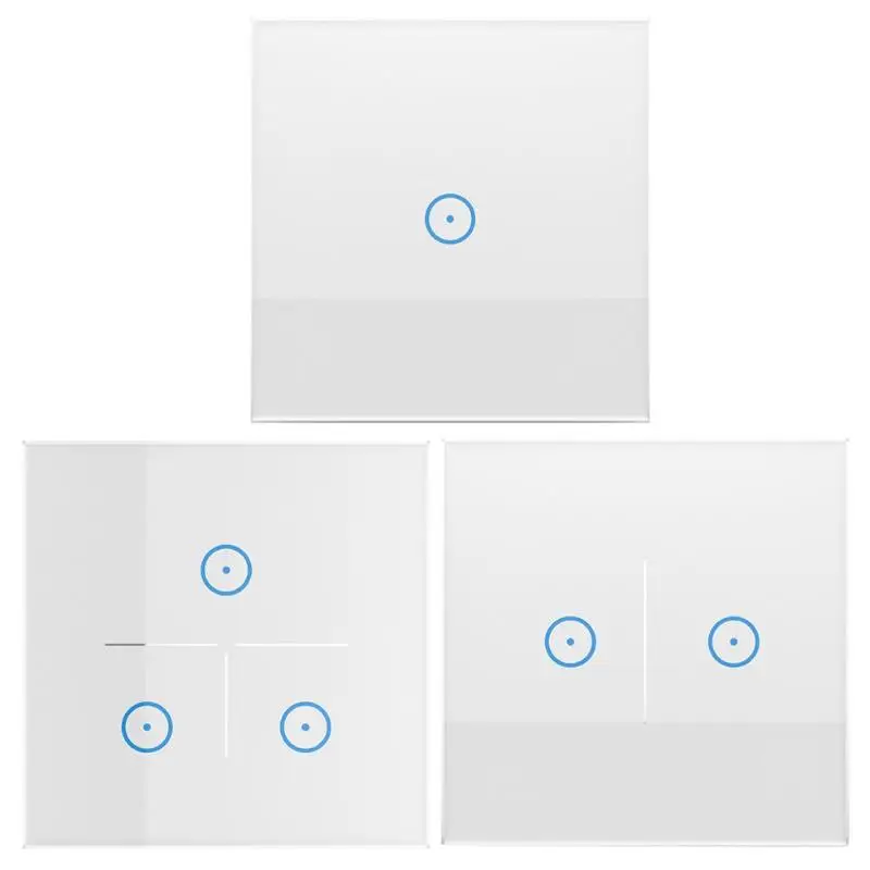 1/2/3 Gang Smart WIFI Life APP 86 Type Remote Touch Screen Voice Control Wall Switch Panel Works with Alexa Google Home jinvoo app us type smart wifi switch 2 gang 1 way touch panel wireless remote wifi light switch works with alexa google home