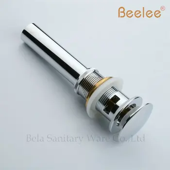 

Beelee BL8101C Free Shipping Chrome Copper Pop Up Sink Drain With Overflow Cheap