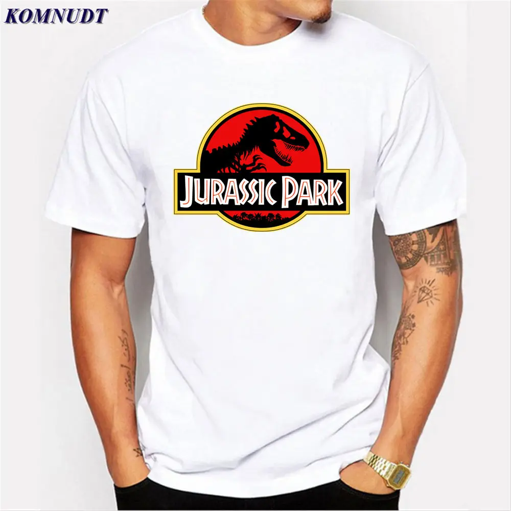 camiseta jurassic park blanca