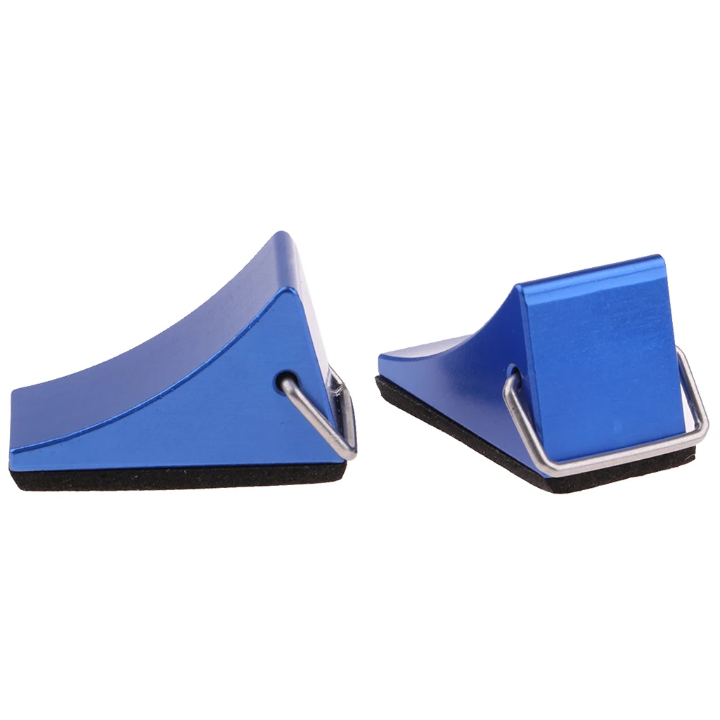 4pcs RC 1/10 Scale Car Truck Accessories Metal WHEEL CHOCKS Tire Stop Wedge
