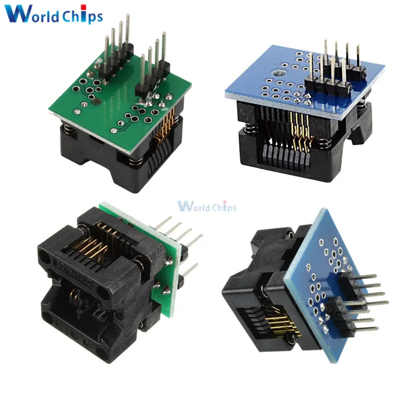 SOIC8 SOP8 К DIP8 IC гнездо с широким сиденьем 150mil 200mil программатор разъем адаптера