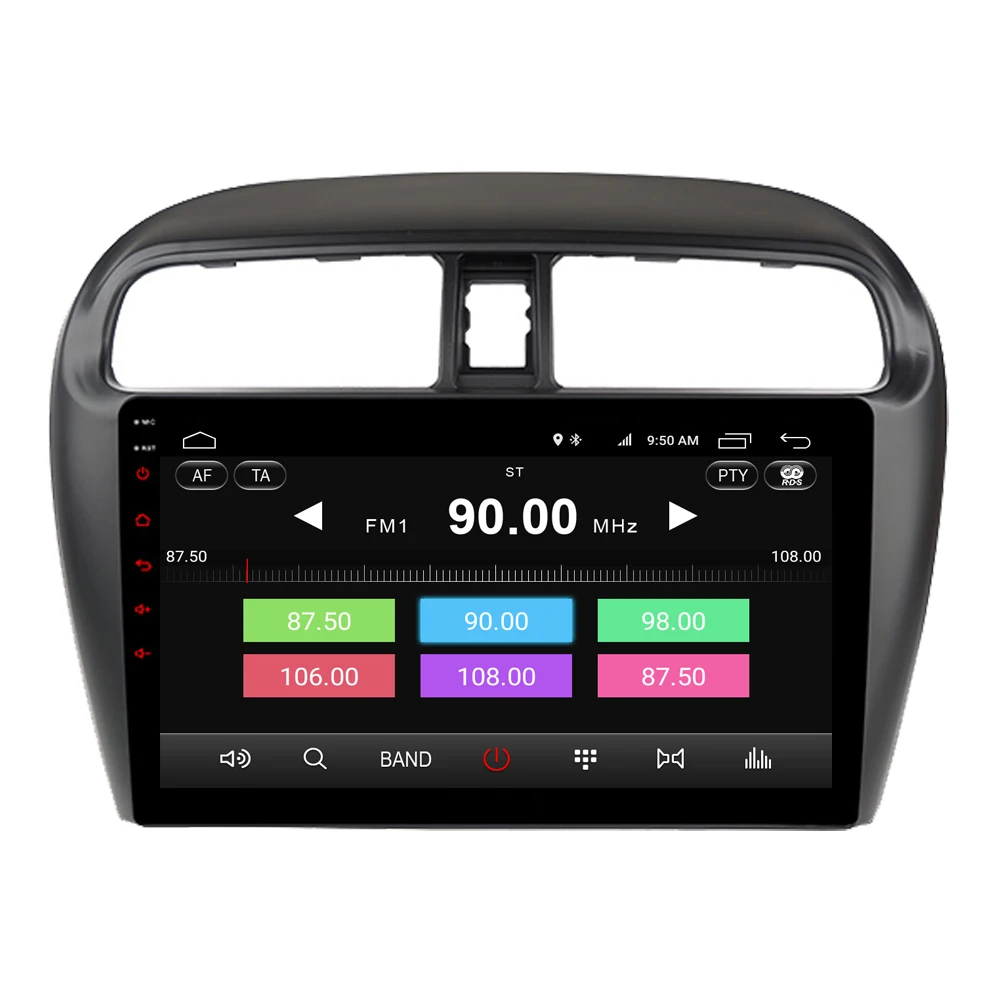 Clearance RoverOne Car Multimedia Player For Mitsubishi Mirage GT G4 2014 Android 9.0 Autoradio Bluetooth Radio Stereo GPS Navigation DSP 3