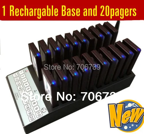 

Self-take meal service pager fast food restaurant equipment wireless queuing system order ready remind equipment