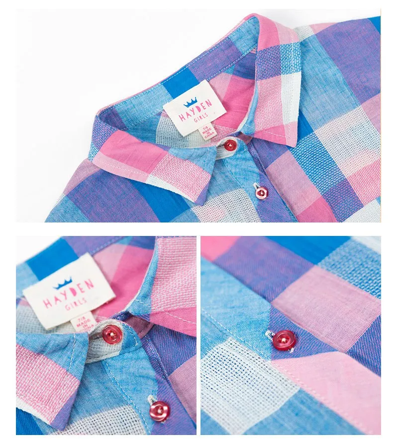 girls plaid shirts G5004-14