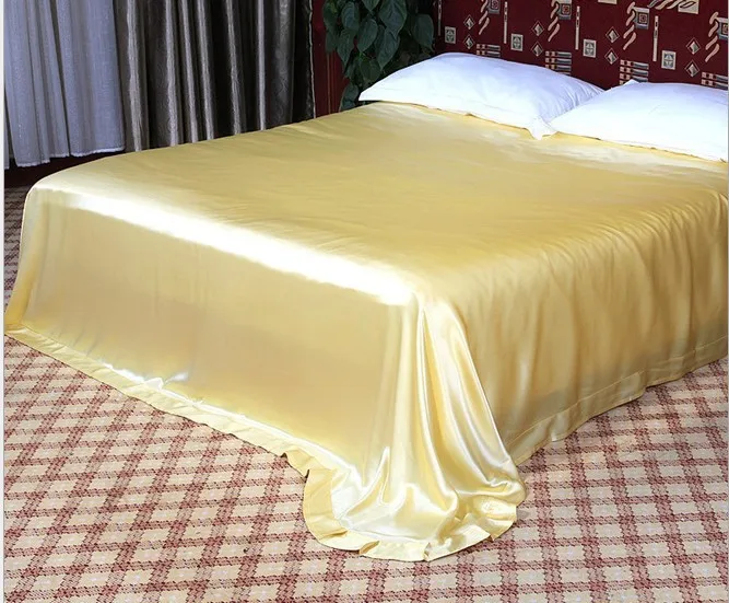 100 pure silk bedding skirt 250 250cm seamless luxury bedding sheet real silk sheets
