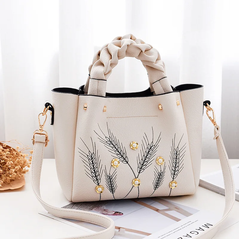 

2019 New Large Capacity Luxury Handbags Women Leather Big Totes Female Shoulder Bag Simple Ladies Messenger Crossbody Bags