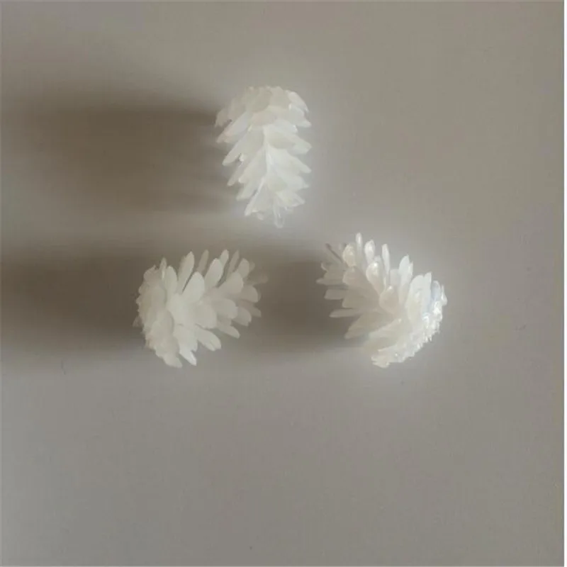 

Wholesale 100sets Plastic White Pinecones for LED String Christmas Light Holiday Home Garden Wedding Party Decoration
