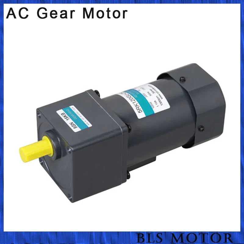 120W ac motor with gearhead 220v 380v single phase or 3 phase motorin