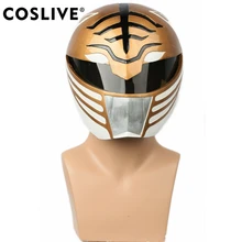 

Coslive White Ranger Full Head Helmet Halloween Mask Cosplay Props Costume Accessory for Power Rangers