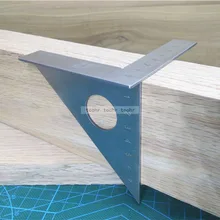 Деревообрабатывающая линейка квадратная раскладка Miter треугольная линейка 45 градусов 90 градусов метрический Калибр toohr измерительный инструмент